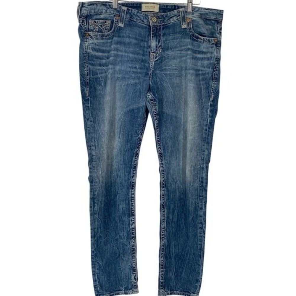 Big Star Women's Maddie Skinny Denim Jeans Thick Stitch 36R